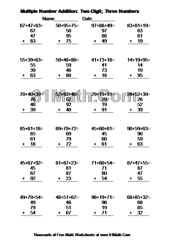 multiple-number-addition-two-digit-three-numbers-create-your-own-math-worksheets