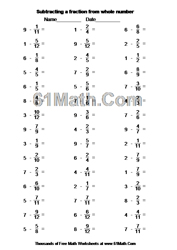 subtracting-a-fraction-from-whole-number-create-your-own-math-worksheets